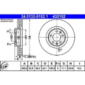 Ate Bremsscheibe 24.0132-0152.1