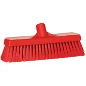 Vikan Hygiene 7068-4 Bodenkehrer, rot, mittlere Fasern, 300 mm