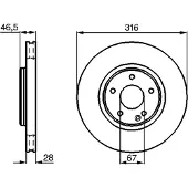 Bosch Bremsscheibe 0 986 478 625