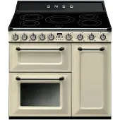 Smeg Backofenset TR93IBL2, Freistehend, Schwarz