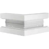 Hager BR6517039016 Außeneck aus Grundprofil zu BR 68x170mm Oberteil 80mm in verkehrsweiß