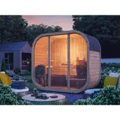 Fjordholz Fass-Sauna Modell Luxe-2 Premium