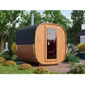 Fjordholz Fass-Sauna Modell Quadro 200 cm