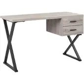 Bessagi Home Schreibtisch Jule Eschefarben MDF ca. 120x50 cm