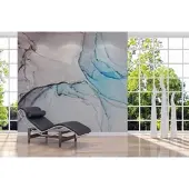 A.S. Création Vliestapete "Fototapete Aquarell Marmoroptik Blau Grau" matt strukturiert