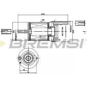 Bremsi Kraftstofffilter FE1018