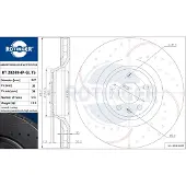 Rotinger Bremsscheibe GRAPHITE DRILLED & SLOTTED PLUS RT 20249HP-GL T5