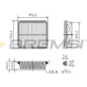 Bremsi Luftfilter FA1276