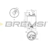Bremsi Kraftstofffilter FE0832