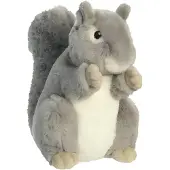 Aurora World Aurora, 35011, Eco Nation, Eichhörnchen, 20cm, Plüschtier, Grau & Weiß