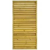 GartenLand Jalousie Rahmenzaun LINZ 90x180 cm Holzzaun Fichte PEFC KDI Grün