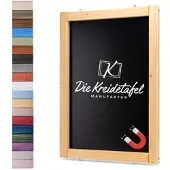 Die Kreidetafel Manufaktur Magnetische Kreidetafel - Magnettafel mit Holzrahmen / Eiche 60x90cm