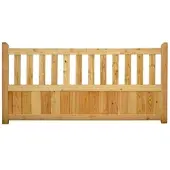GartenLand Vorgartenzaun GRAZ Gerade 180x90 cm Holzzaun Lärche PEFC