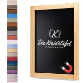 Die Kreidetafel Manufaktur Magnetische Kreidetafel - Magnettafel mit Holzrahmen / Eiche 60x140cm