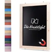 Die Kreidetafel Manufaktur Magnetische Kreidetafel - Magnettafel mit Holzrahmen / Kiefer 60x140cm