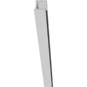 GartenLand Wandpfosten Aluminium für WPC Steckzäune 200 cm Silber