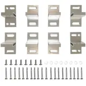 GartenLand T-Beschlag Relax 8er-Set Aluminium Silber inkl. Schrauben