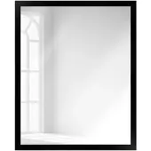 MendeFrames Wandspiegel H960 schwarz 50x70 cm Holzprofil