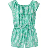 Name it Kurzoverall "NKFVINAYA PLAYSUIT FFF" Kunstfaser, elastischer Bund, Allover-Druck