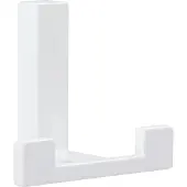 Siro Mantelhaken Doradus Garderobenhaken 70x61 mm Haken ZN weiss glänzend