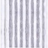 Arsvita Flauschvorhang 140x200 Unistreifen hellgrau - weiß