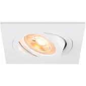 SLV 1007377 NEW TRIA 75, Deckeneinbauleuchte, quadratisch, max. 10 W GU10, weiß
