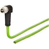 METZ CONNECT Anschlussleitung M12 Stecker 8-polig X-kodiert gewinkelt 5m
