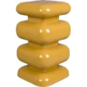 Dutchbone Stool Stubby Ochre Yellow