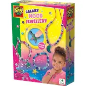 SES Creative 14763 Stimmungs-Schmuck Galaxy, Farbwechselnde Amulette Bastelset, Schmuck-Bastelset für Kinder, 3 Jahr(e), Mehrfarbig