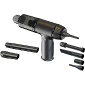 INF Autostaubsauger mit Blasfunktion 7 Düsen Schwarz