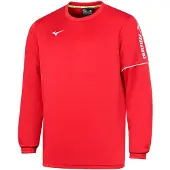 Mizuno Unisex TEAM SENDAI TRAIN.R.NECK SWEAT - P2EC2A40, Farbe:Rot, Textil:S