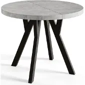 Alpi Möbel Esstisch Rund Ovo, Esstisch Ausziehbar 90-190 cm, Moderner Wohnzimmertisch und Küchentisch, At