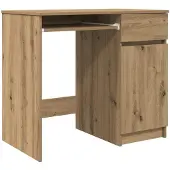 vidaXL Schreibtisch Artisan-Eiche 86x49x76 cm Holzwerkstoff