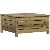 vidaXL Gartenhocker mit Kissen Kiefernholz Imprägniert
