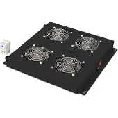 Digitus Dachlüftereinheit für Unique & Varioflex-N Netzwerkschränke & Dynamic Basic Netzwerk- und Serverschränke, 4 Lüfter, Varioflex-N, Unique Network, Dynamic Basic, Schwarz, 470 mm, 410 mm, 3,94 kg