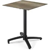 Oviala Terrassentisch 70 cm, klappbar, Laminat Eiche geräuchert - Opéra