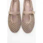 Forever & Always Arian Leder Ballerina Damen