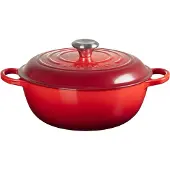 Le Creuset Signature runder Schmortopf 26 cm Rot