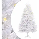 Syfax Künstlicher Weihnachtsbaum Weiß 300 cm PVC und Metall