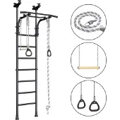 Monkey-gym Sprossenwand Comet 5 Gymnastikleiter - schwarz elite, für kinderzimmer