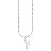 Thomas Sabo Kette mit Buchstaben-Anhänger Y Silber