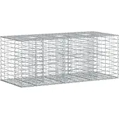 vidaXL Gabionen Hochbeet Silber