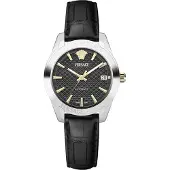 Versace Greca Classic Damenuhr Automatic silber schwarz