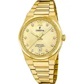 Festina Damenuhr Swiss Made Armbanduhr Edelstahl gold UF20058/2