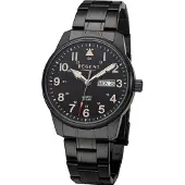 Regent F-1278 Herrenuhr Schwarz 40,5 mm 20 BAR Edelstahl