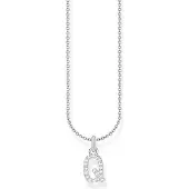 Thomas Sabo Kette mit Buchstaben-Anhänger Q Silber