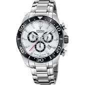 Festina Chronographen Chrono Swiss Made White