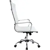 Equip Bürostuhl, Rippenpolster, Hochlehner, weiss