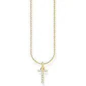 Thomas Sabo KE2259-414-14-L45V Damen-Kette mit Buchstaben-Anhänger T vergoldet