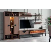 Xl Moebel Gmbh Wohnwand Wohnzimmer Möbel TV-Ständer Moderne Bücherregal Design Einrichtung